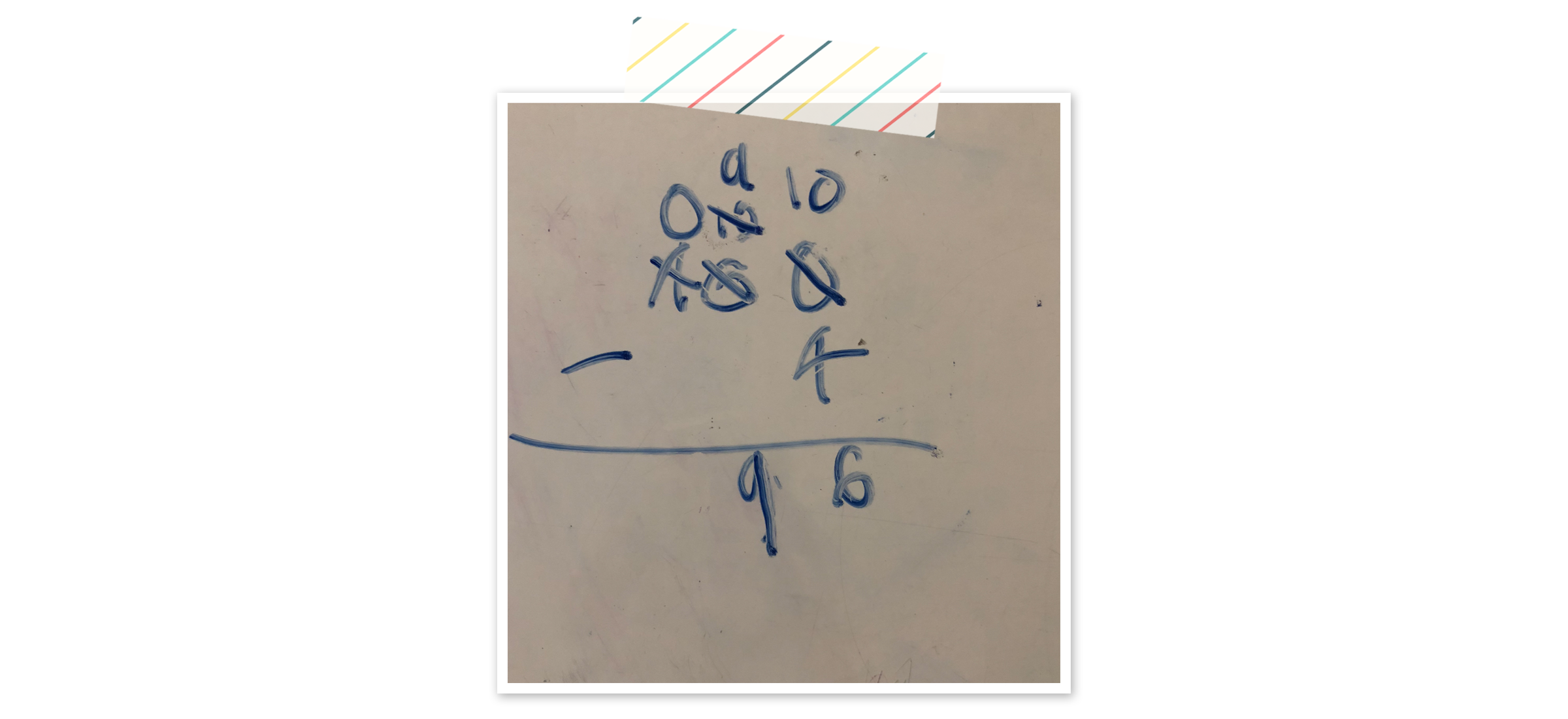 example of a subtraction math problem