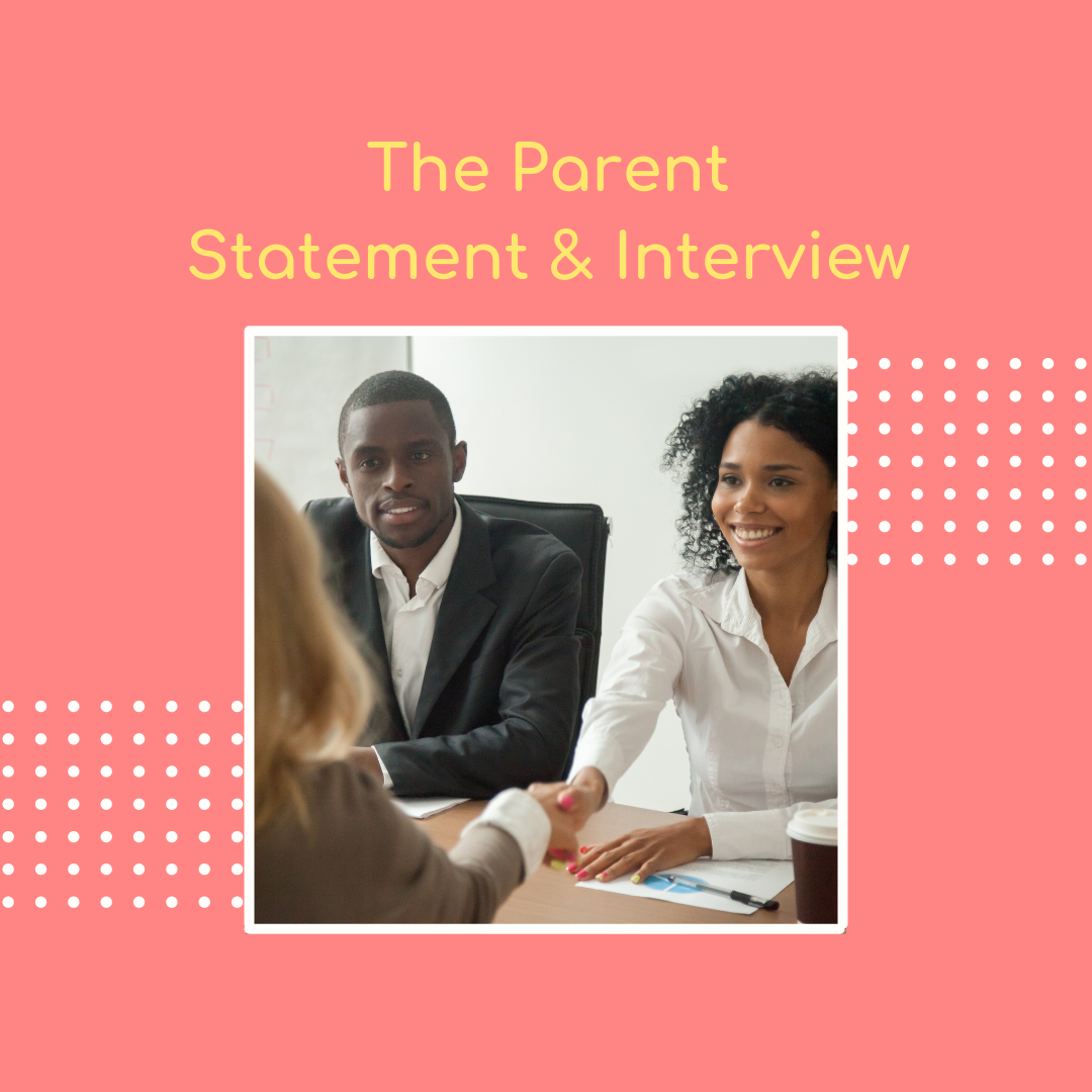 Parent statement and interview guidance from boutique educational consulting firm